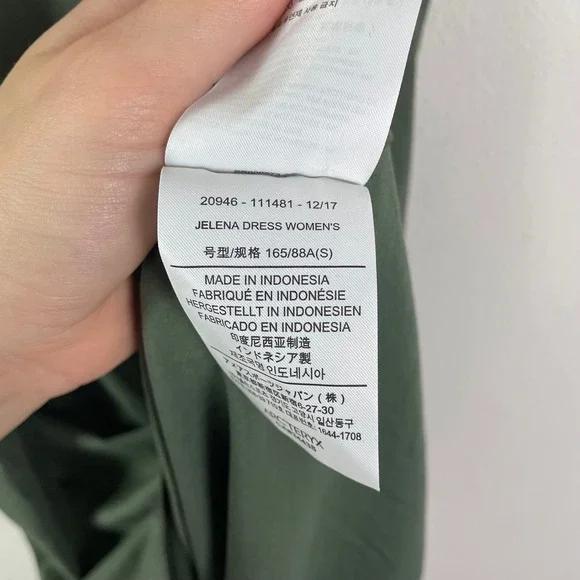Arc'Teryx Jelena Dress Olive Green Racerback Tank Maxi Casual Athleisure Women S - Picture 7 of 10